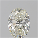 Natural Diamond 1.50 Carats, Oval with  Cut, K Color, VS1 Clarity and Certified by GIA