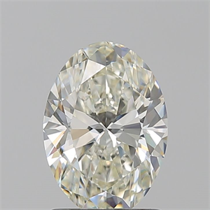 Picture of Natural Diamond 1.50 Carats, Oval with  Cut, K Color, VS1 Clarity and Certified by GIA