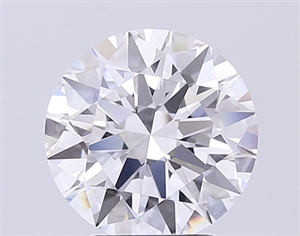Picture of Lab Grown Diamond 7.01 Carats, Round with Ideal Cut, F Color, VVS2 Clarity and Certified by IGI