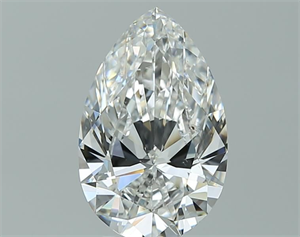 Picture of Natural Diamond 3.01 Carats, Pear with  Cut, E Color, SI1 Clarity and Certified by GIA