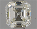 Natural Diamond 0.61 Carats, Asscher with  Cut, I Color, SI1 Clarity and Certified by IGI