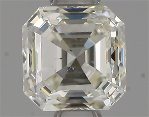 Picture of Natural Diamond 0.61 Carats, Asscher with  Cut, I Color, SI1 Clarity and Certified by IGI