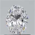 Natural Diamond 0.58 Carats, Oval with  Cut, D Color, VS1 Clarity and Certified by GIA