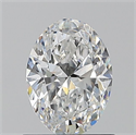 Natural Diamond 0.90 Carats, Oval with  Cut, E Color, SI1 Clarity and Certified by GIA