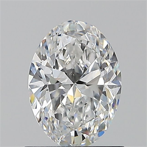 Picture of Natural Diamond 0.90 Carats, Oval with  Cut, E Color, SI1 Clarity and Certified by GIA