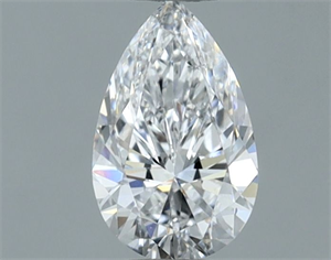 Picture of Natural Diamond 0.60 Carats, Pear with  Cut, E Color, SI1 Clarity and Certified by GIA