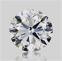 Natural Diamond 1.00 Carats, Round with Very Good Cut, H Color, SI2 Clarity and Certified by GIA