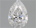 Diamante Natural 0.54 quilates, De pera , Color E, claridad VVS2 y certificado GIA