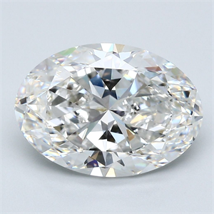 Picture of Natural Diamond 5.02 Carats, Oval with  Cut, G Color, VVS2 Clarity and Certified by GIA