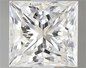 Picture of Natural Diamond 0.80 Carats, Princess with  Cut, I Color, VS2 Clarity and Certified by GIA