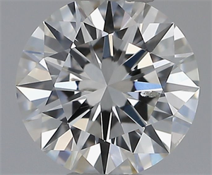 Picture of Natural Diamond 0.46 Carats, Round with Excellent Cut, F Color, SI2 Clarity and Certified by GIA