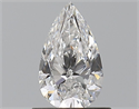 Natural Diamond 0.72 Carats, Pear with  Cut, D Color, VVS1 Clarity and Certified by GIA