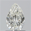 Natural Diamond 0.90 Carats, Pear with  Cut, H Color, VS2 Clarity and Certified by GIA