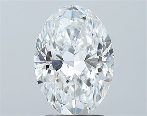Picture of Natural Diamond 2.70 Carats, Oval with  Cut, D Color, SI1 Clarity and Certified by GIA