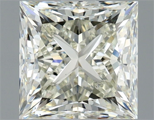 Picture of Natural Diamond 1.71 Carats, Princess with  Cut, L Color, VS2 Clarity and Certified by GIA