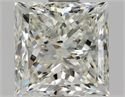 Natural Diamond 1.50 Carats, Princess with  Cut, J Color, SI1 Clarity and Certified by GIA