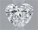 Natural Diamond 0.40 Carats, Heart with  Cut, F Color, VS1 Clarity and Certified by GIA