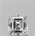 Natural Diamond 1.01 Carats, Asscher with  Cut, F Color, SI1 Clarity and Certified by GIA