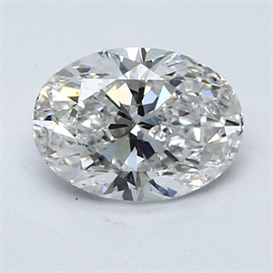 Picture of Natural Diamond 1.20 Carats, Oval with  Cut, D Color, SI1 Clarity and Certified by GIA