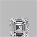 Natural Diamond 0.57 Carats, Asscher with  Cut, D Color, VS1 Clarity and Certified by GIA