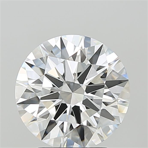 Picture of Lab Grown Diamond 3.09 Carats, Round with Ideal Cut, F Color, VVS2 Clarity and Certified by IGI