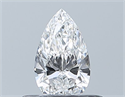 Diamante Natural 0.31 quilates, De pera , Color E, claridad VVS2 y certificado GIA