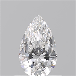 Picture of Natural Diamond 0.51 Carats, Pear with  Cut, E Color, VVS1 Clarity and Certified by GIA