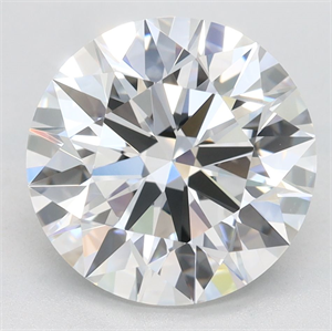 Picture of Lab Grown Diamond 3.63 Carats, Round with Ideal Cut, F Color, VVS1 Clarity and Certified by IGI