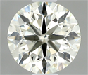Natural Diamond 0.45 Carats, Round with Excellent Cut, K Color, SI1 Clarity and Certified by IGI