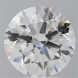Picture of Lab Grown Diamond 6.06 Carats, Round with Ideal Cut, F Color, VVS2 Clarity and Certified by IGI