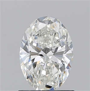 Foto Diamante Natural 1.01 quilates, Ovalado , Color H, claridad SI1 y certificado GIA de