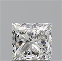 Natural Diamond 0.80 Carats, Princess with  Cut, I Color, VS1 Clarity and Certified by GIA