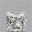 Natural Diamond 0.80 Carats, Princess with  Cut, I Color, VS1 Clarity and Certified by GIA