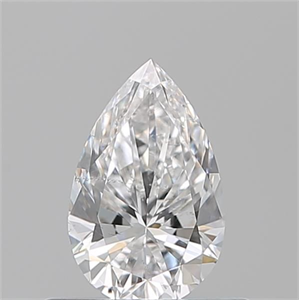 Foto Diamante Natural 0.50 quilates, De pera , Color E, claridad SI1 y certificado GIA de