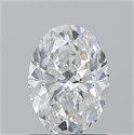 Natural Diamond 1.20 Carats, Oval with  Cut, E Color, SI2 Clarity and Certified by GIA