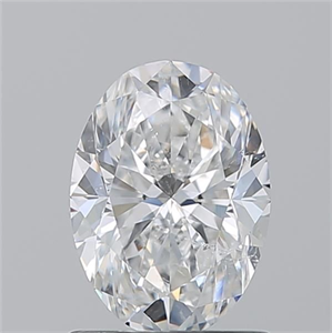 Picture of Natural Diamond 1.20 Carats, Oval with  Cut, E Color, SI2 Clarity and Certified by GIA