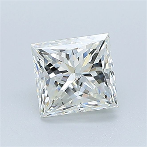 Foto Diamante Natural 0.80 quilates, Princesa , Color J, claridad SI2 y certificado GIA de