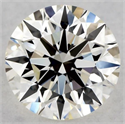 Natural Diamond 0.45 Carats, Round with Very Good Cut, J Color, VVS1 Clarity and Certified by GIA