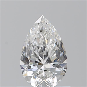 Picture of Natural Diamond 0.74 Carats, Pear with  Cut, F Color, SI1 Clarity and Certified by GIA