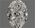 Natural Diamond 0.70 Carats, Oval with  Cut, F Color, VS1 Clarity and Certified by GIA