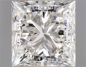 Picture of Natural Diamond 0.90 Carats, Princess with  Cut, H Color, VS1 Clarity and Certified by GIA