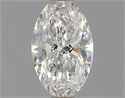 Natural Diamond 0.42 Carats, Oval with  Cut, F Color, VS1 Clarity and Certified by GIA