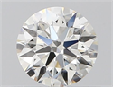 Natural Diamond 0.43 Carats, Round with Excellent Cut, H Color, VVS1 Clarity and Certified by GIA