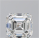 Natural Diamond 1.01 Carats, Asscher with  Cut, H Color, VS1 Clarity and Certified by GIA