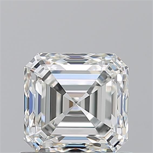 Picture of Natural Diamond 1.01 Carats, Asscher with  Cut, H Color, VS1 Clarity and Certified by GIA