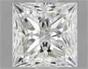 Natural Diamond 1.12 Carats, Princess with  Cut, G Color, SI1 Clarity and Certified by GIA