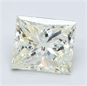 Natural Diamond 1.63 Carats, Princess with  Cut, M Color, VS2 Clarity and Certified by GIA