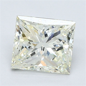 Picture of Natural Diamond 1.63 Carats, Princess with  Cut, M Color, VS2 Clarity and Certified by GIA