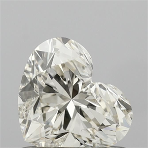 Picture of Natural Diamond 0.72 Carats, Heart with  Cut, L Color, VS1 Clarity and Certified by IGI