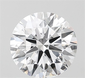 Picture of Lab Grown Diamond 1.02 Carats, Round with Ideal Cut, D Color, VVS2 Clarity and Certified by IGI